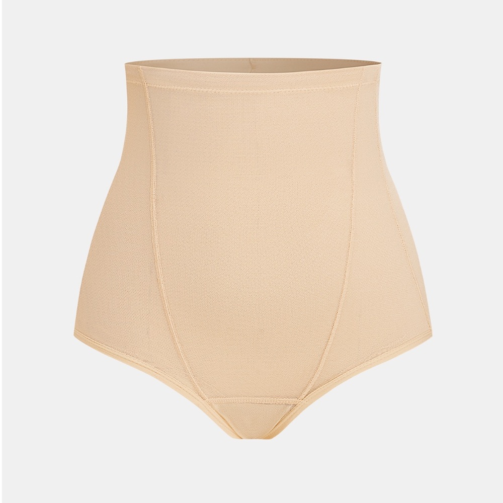 Cupshe High-Waist Shaping Briefs in Nude